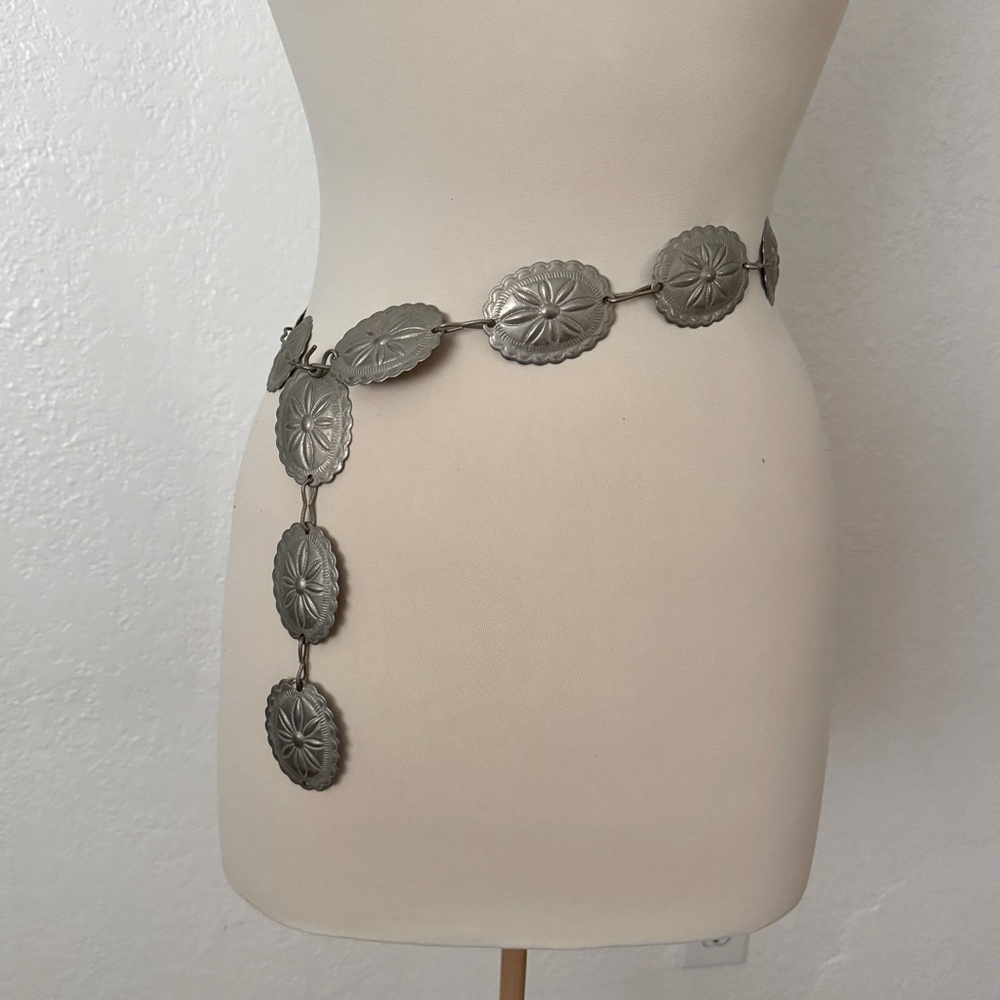 Vintage western metal belt